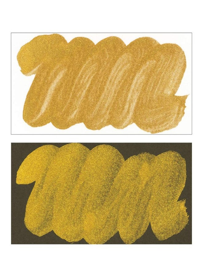 ZIG KURETAKE Drawing & Calligraphy Ink Gold MICA Pack of 1-60ml Bottle - Pigment Ink,Ideal for Illustration, Lettering, Drawing, Writing, outlining on Bright and Dark Colored Papers. - Image 2